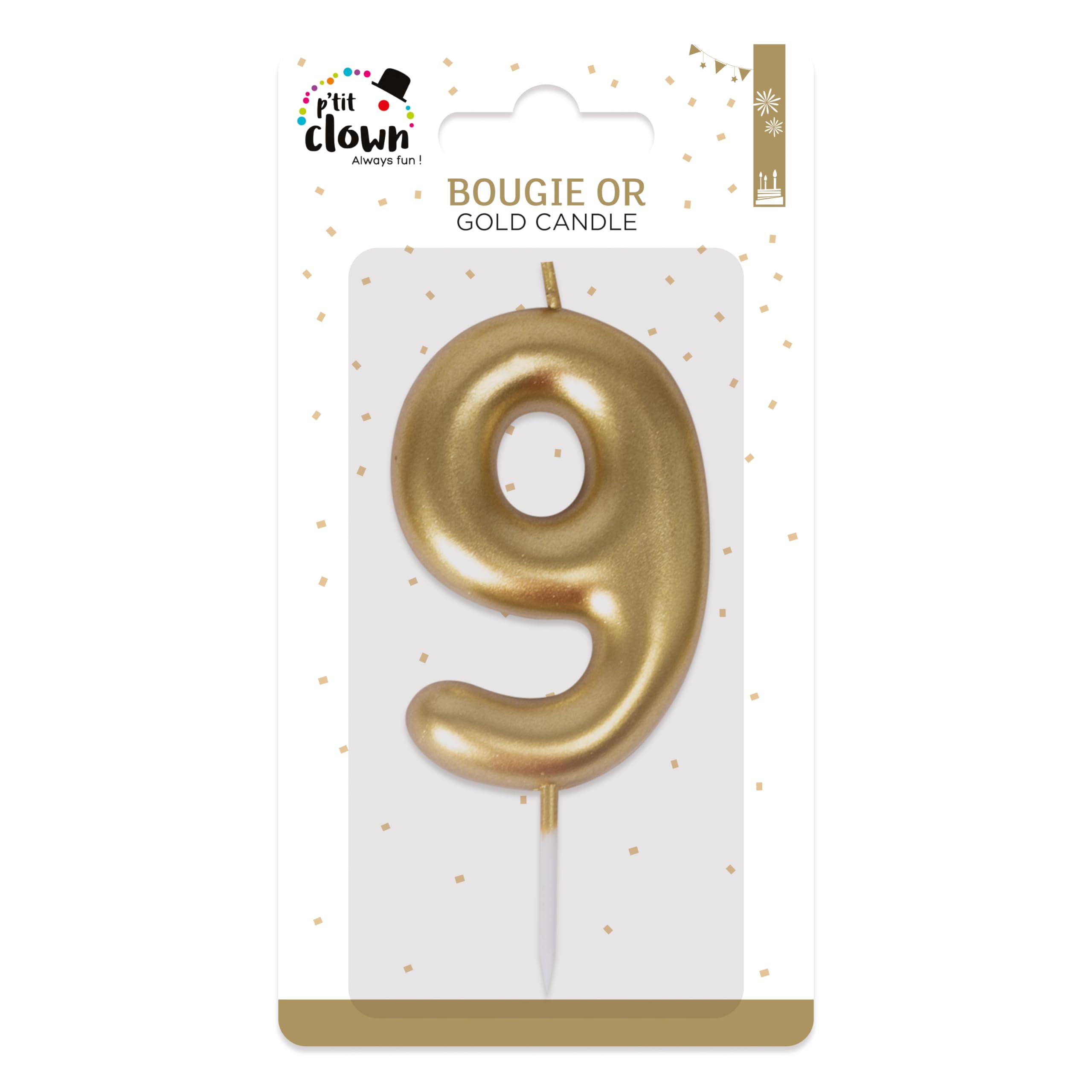 ptit-clown-23939-geburtstagskerze-zahl-9-gold image 3