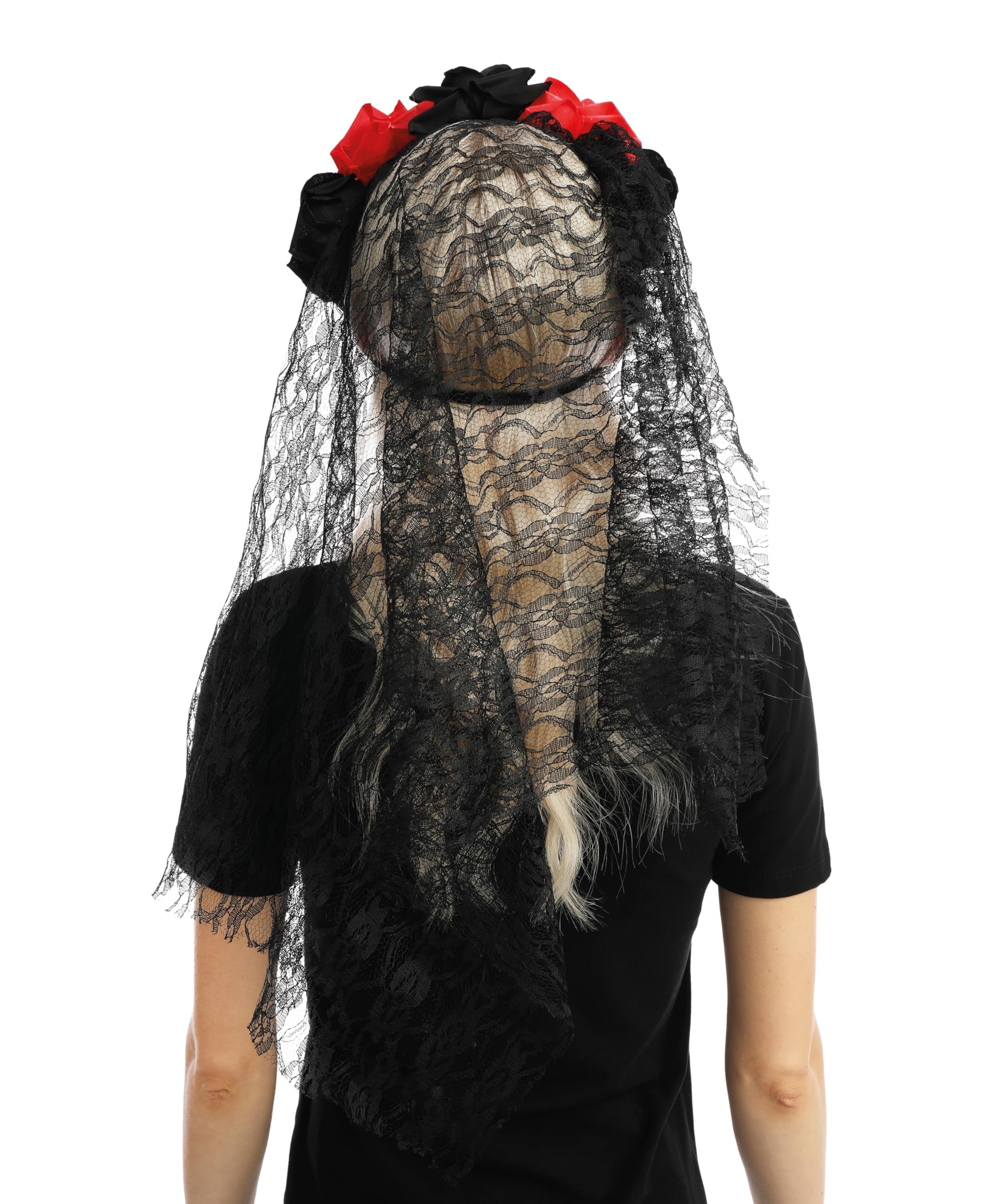 p-tit-clown-day-of-the-dead-maske-mit-blumen-und-schleier-23574 image 3