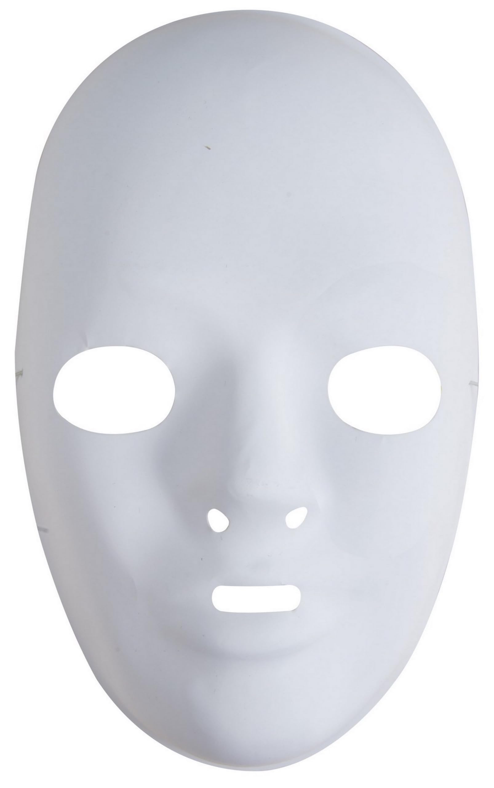 ptit-clown-gesichtsmaske-wei-pvc-erwachsene-6-st-ck image 1