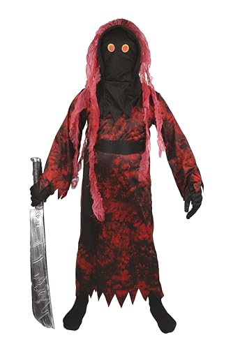 ptit-clown-teufel-kinderkost-m-10-12-jahre-halloween-cosplay-rot-schwarz image 7