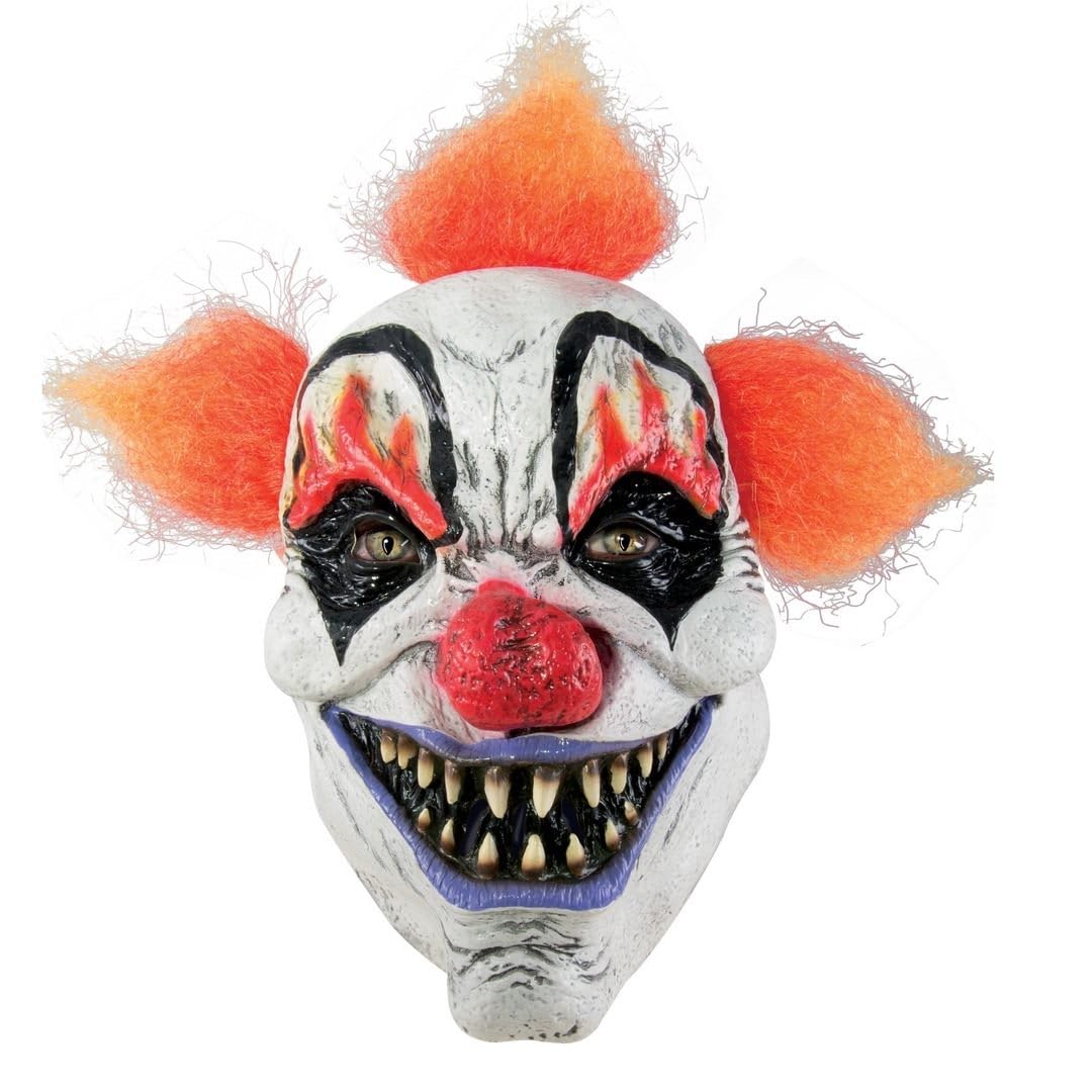 p-tit-clown-killer-clown-halbmaske-erwachsene-latex-schwarz-orange image 1