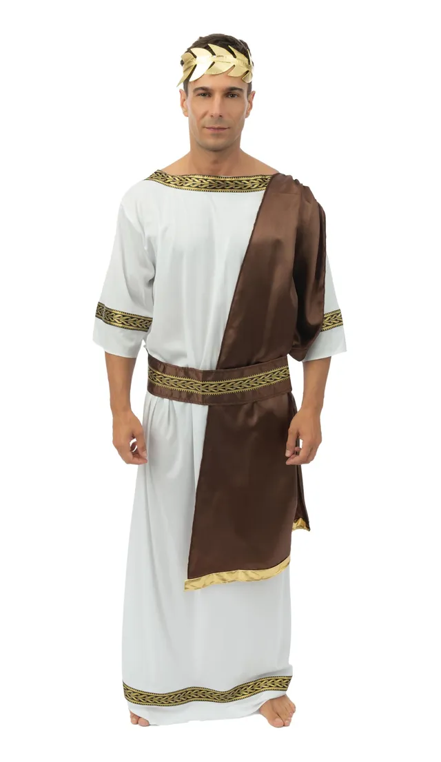 ptit-clown-99667-griechisches-kost-m-premium-set-toga-g-rtel-krone-erwachsene image 1