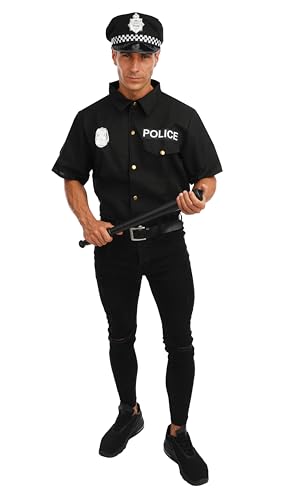 p-tit-clown-polizeikost-m-f-r-erwachsene-hemd-mit-kappe image 7