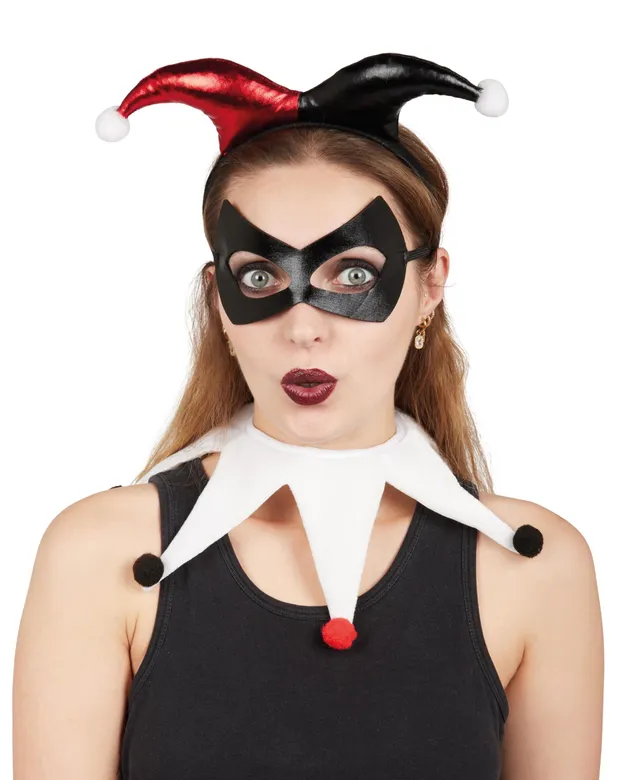 p-tit-clown-harlekin-zubeh-r-set-haarreif-maske-kragen-einheitsgr-e image 1