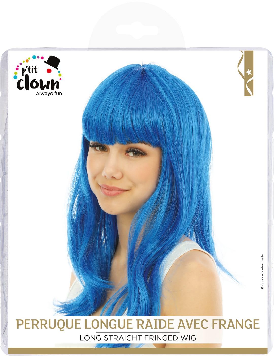 ptit-clown-per-cke-lola-68060-lang-glatt-mit-pony-blau image 4