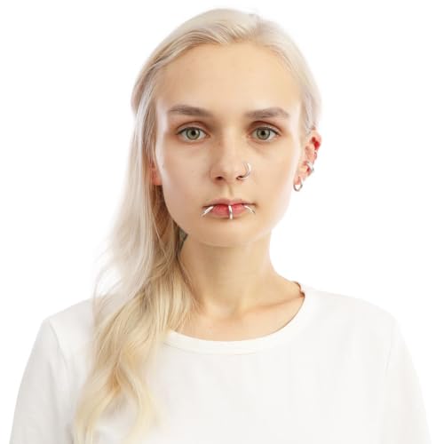 p-tit-clown-73401-fake-piercings-set-8-st-ck-silber-kunststoff image 7