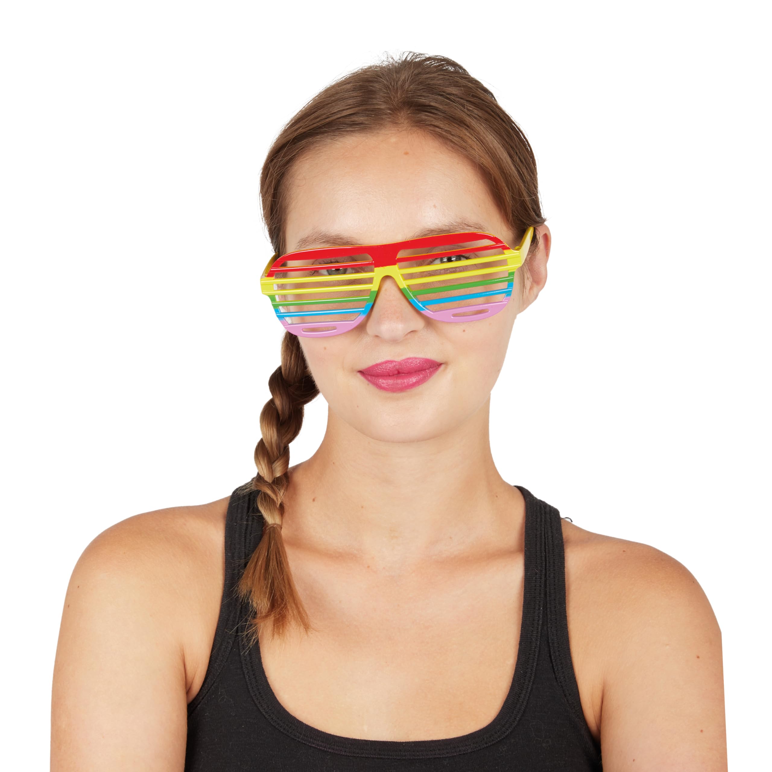 ptit-clown-62838-regenbogen-brille-mit-st-ben-unisex image 2