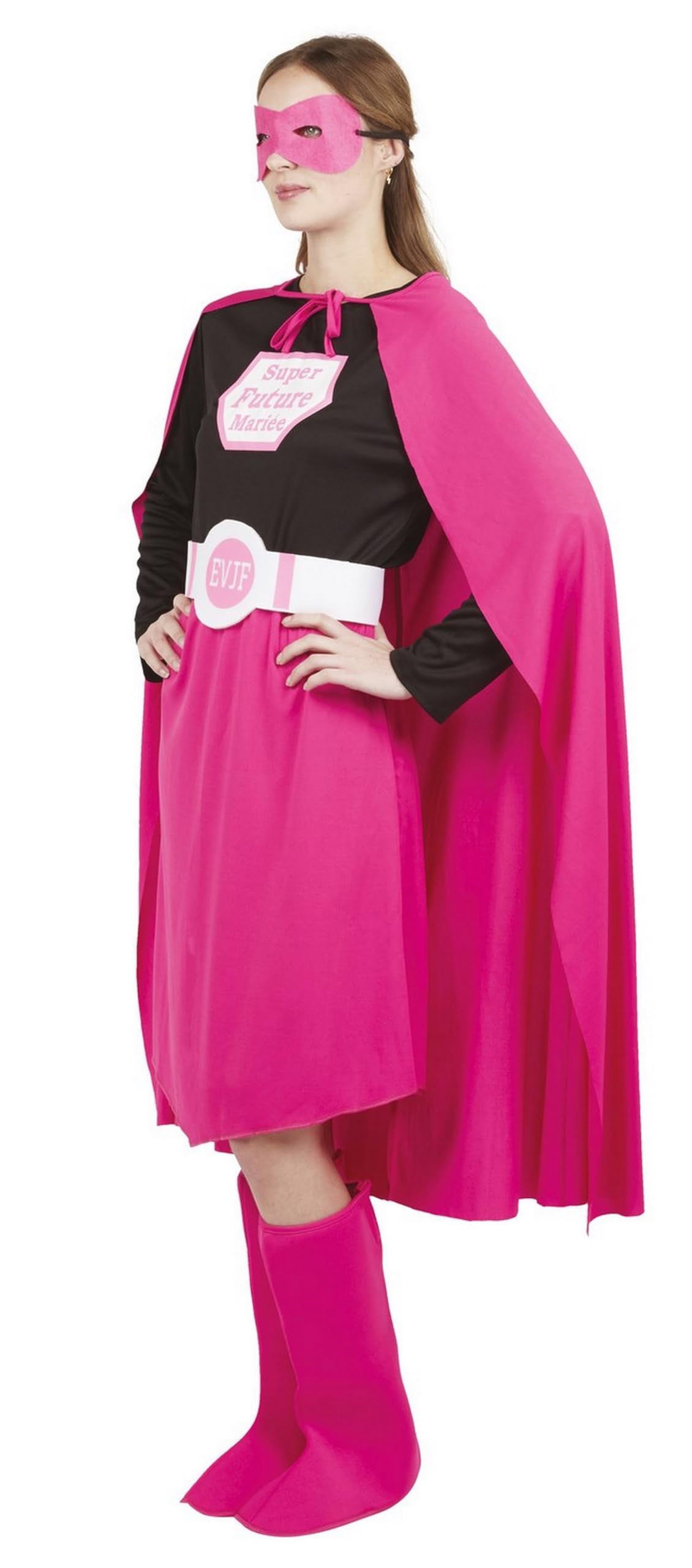p-tit-clown-super-braut-kost-m-f-r-junggesellinnenabschied-rosa-l-xl image 2
