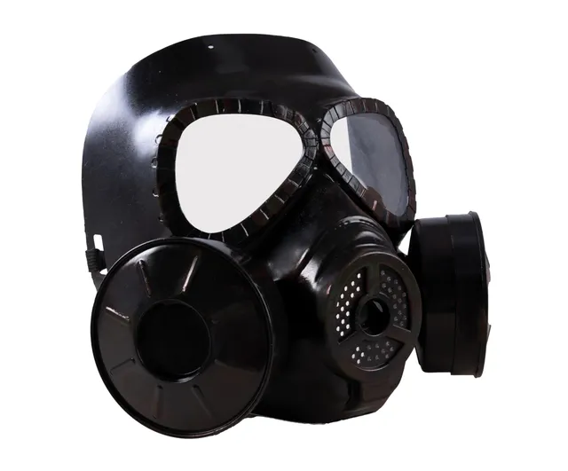 p-tit-clown-gasmaske-kost-m-maske-erwachsene-schwarz-kunststoff image 1