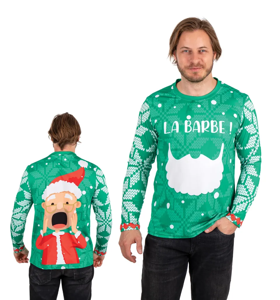 p-tit-clown-weihnachts-t-shirt-la-barbe-erwachsene image 1