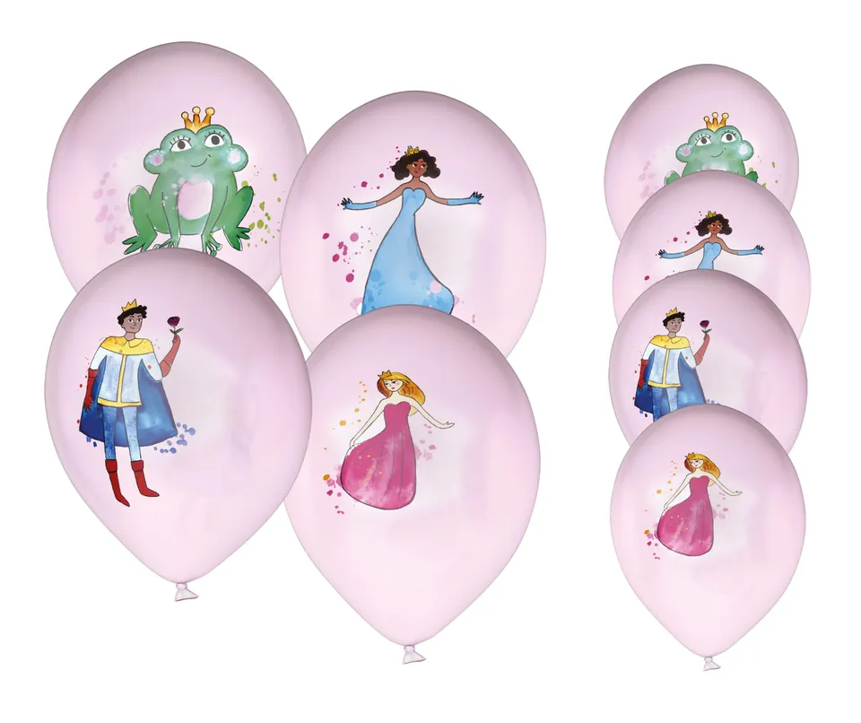 p-tit-clown-prinzessinnen-ballons-8-cm-8-st-ck-kindergeburtstag-deko image 1