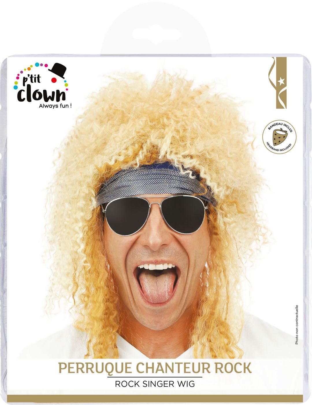 ptit-clown-23750-rockerper-cke-blond-mit-stirnband-erwachsene image 4