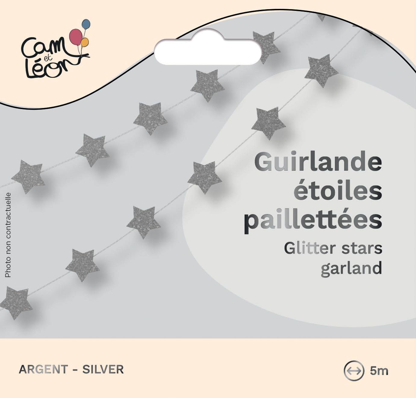 p-tit-clown-re22587-girlande-mini-sterne-glitzernd-silber-3-m image 3