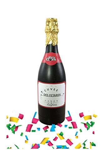 ptit-clown-champagnerflasche-konfetti-32-cm-papier-mehrfarbig-mit-pailletten image 2