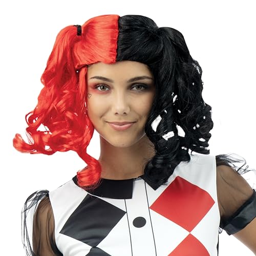 ptit-clown-harlekin-per-cke-mit-zipfeln-schwarz-rot image 8