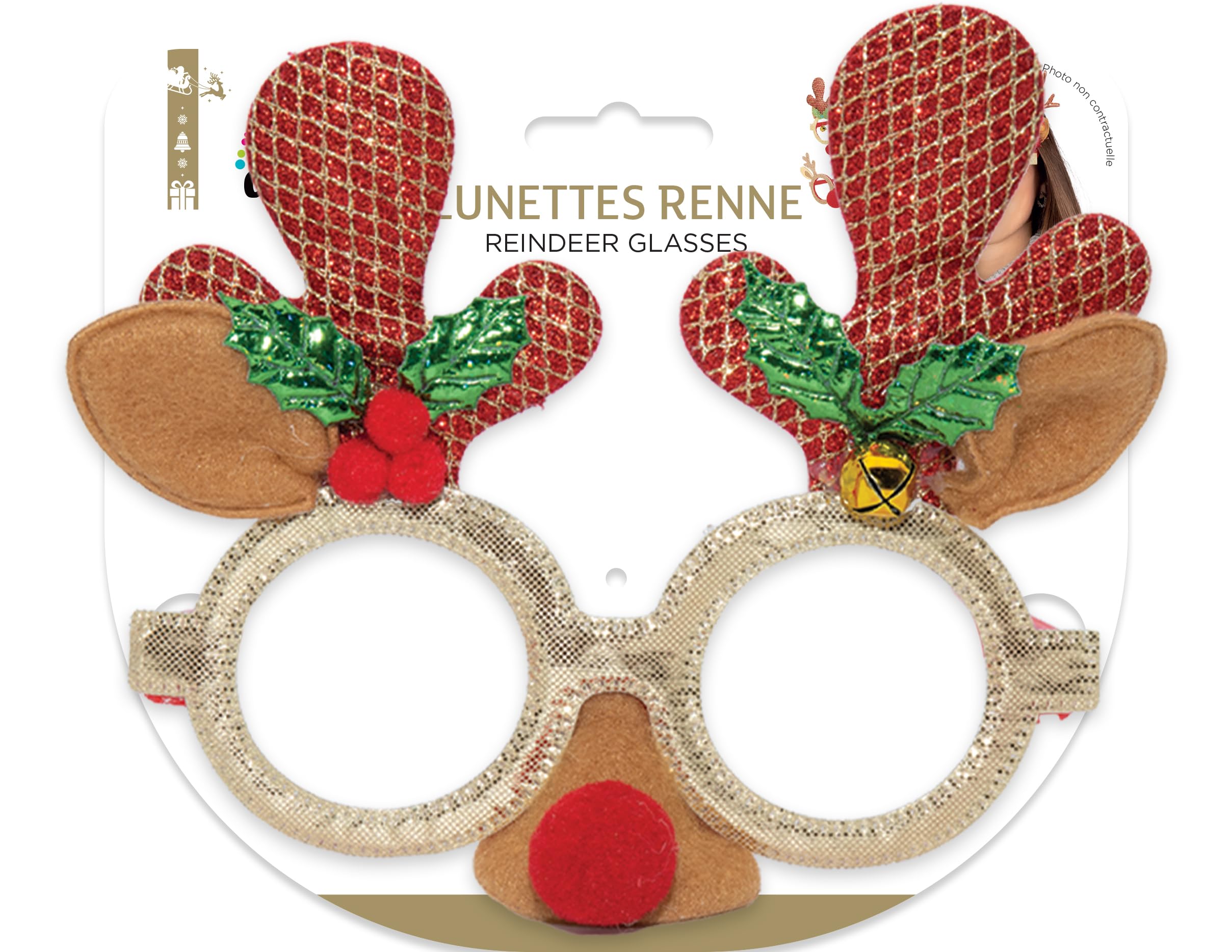 ptit-clown-rentier-brille-weihnachten-modell-zuf-llig image 4
