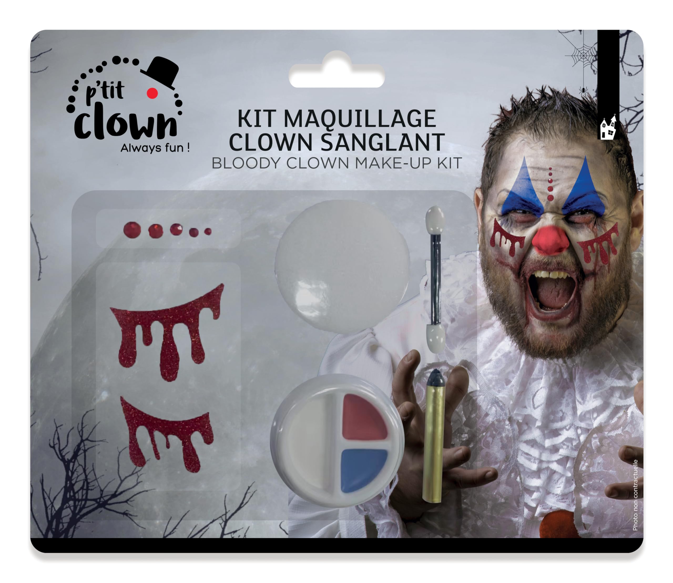 p-tit-clown-make-up-set-blut-k-rbis-horror-effekt image 1