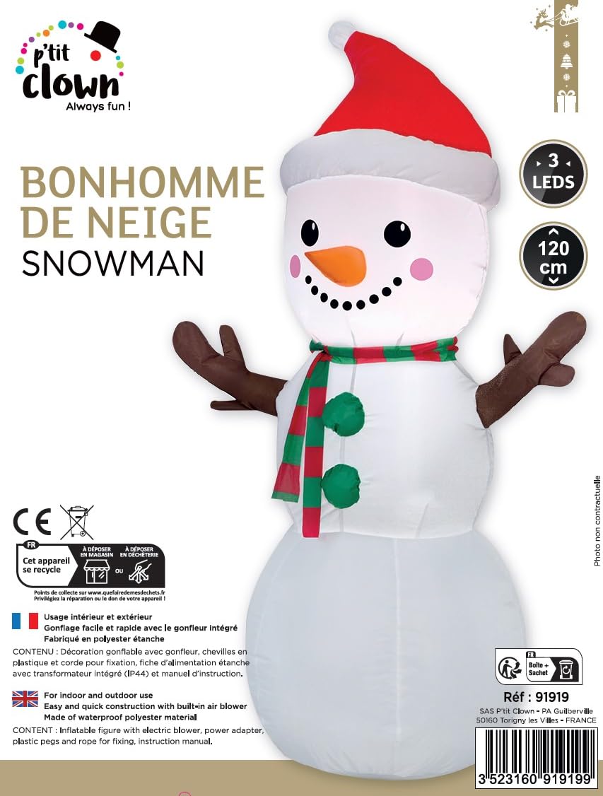 ptit-clown-aufblasbarer-schneemann-beleuchtet-120-cm-wei image 2