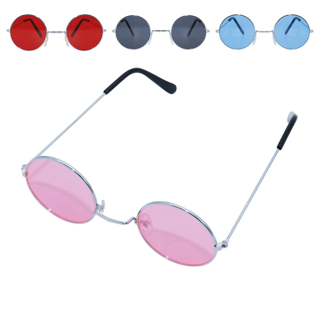ptit-clown-10801-brille-metall-rund-hippie-zuf-llige-farbauswahl image 2