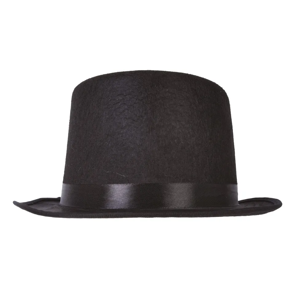 ptit-clown-zylinder-hut-12-cm-schwarz-erwachsene image 1