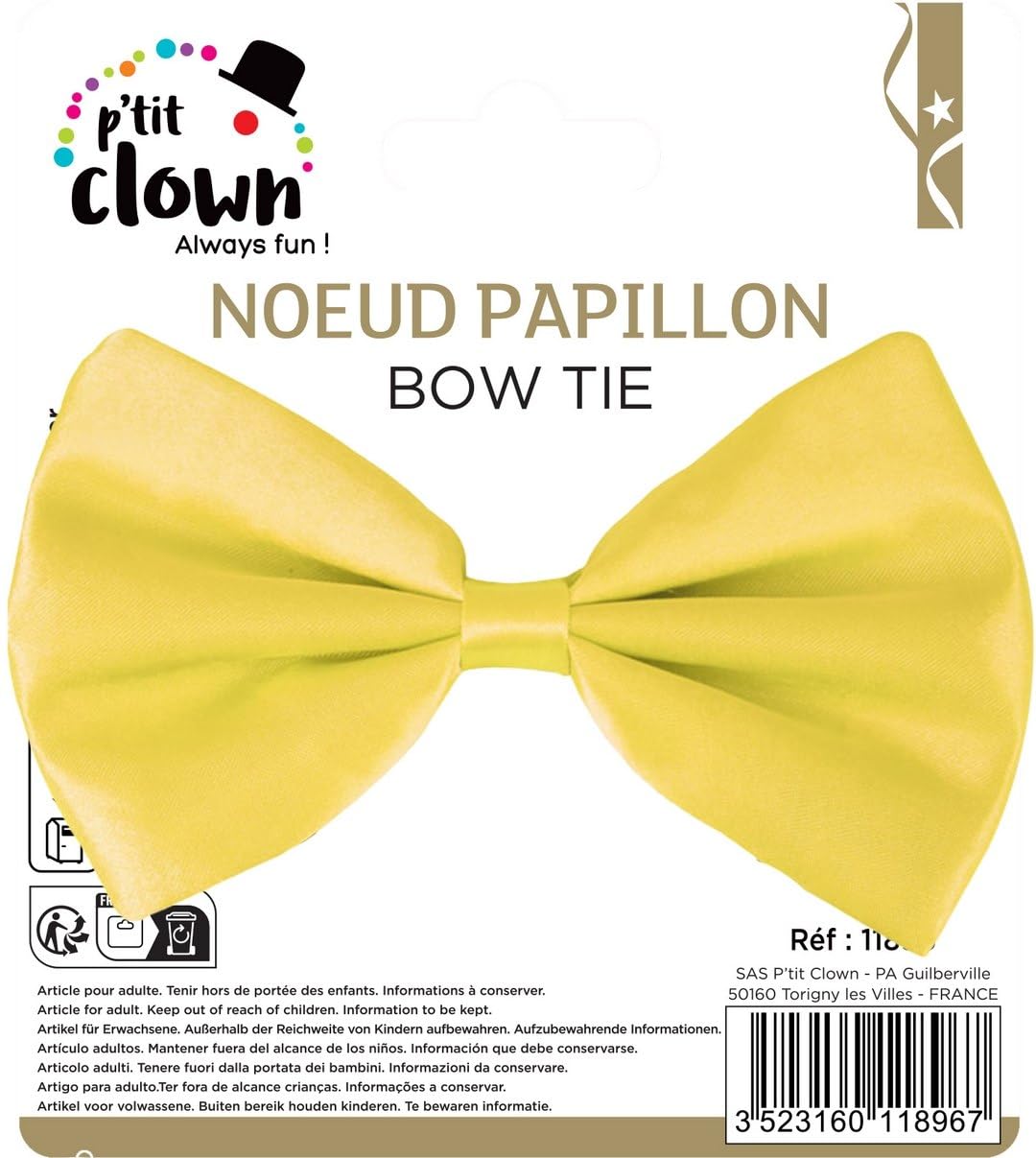 ptit-clown-11896-stoff-schleife-neongelb-einheitsgr-e image 6