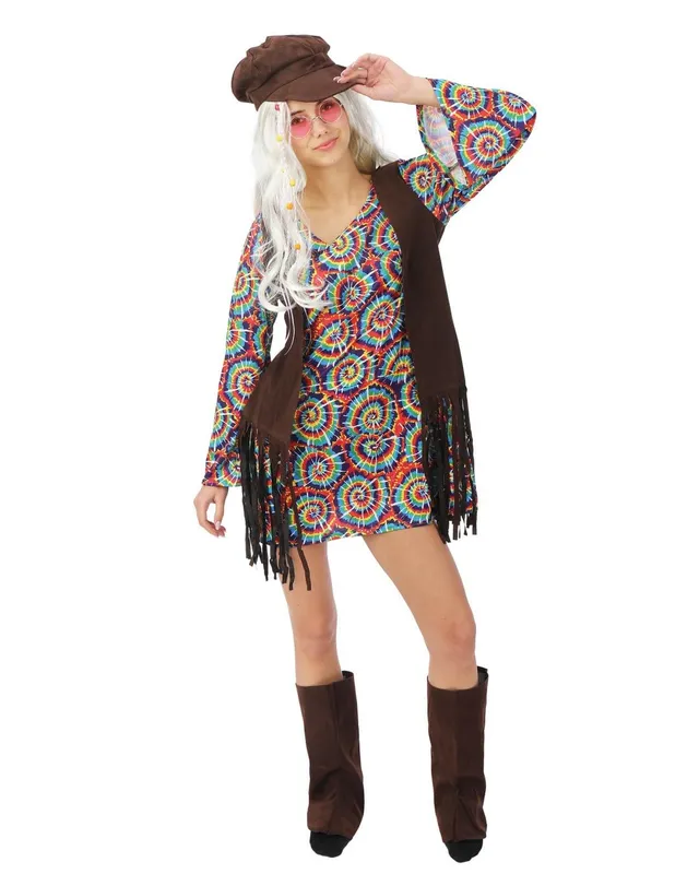 p-tit-clown-re66419-hippie-kost-m-damen-l-xl-erwachsenen-kost-m image 1