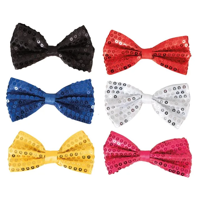 ptit-clown-fliege-mit-pailletten-sequins-schleife-party-accessoire image 1