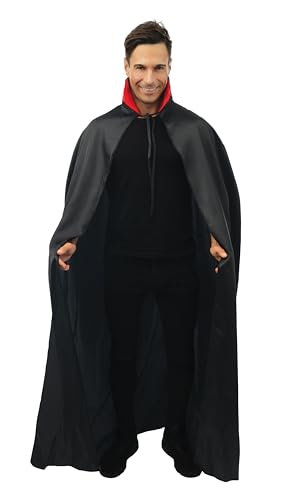 ptit-clown-16204-cape-satin-polyester-1-40-m-schwarz-rot image 5
