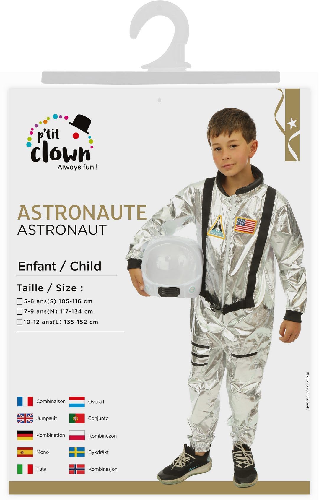 ptit-clown-23971-astronauten-kost-m-silber-kinder-10-12-jahre image 7