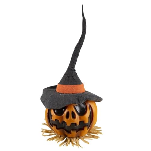 ptit-clown-deko-k-rbis-orange-50-cm-mit-sound-und-licht image 2