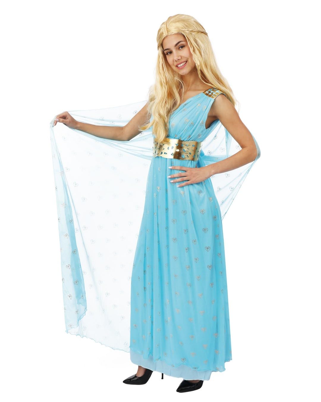 ptit-clown-mittelalterliches-prinzessinnenkost-m-damen-blau image 2