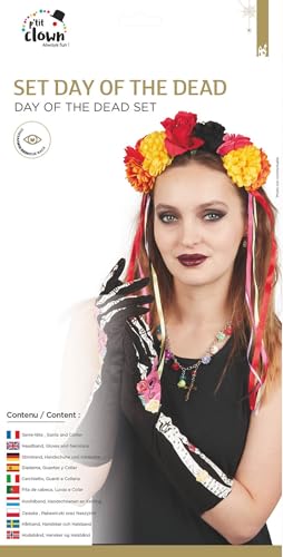 ptit-clown-30046-day-of-the-dead-kost-mset-damen-mit-haarreif image 7