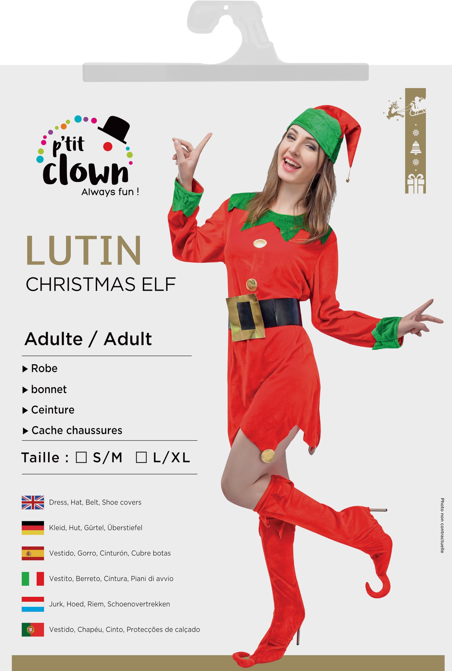 p-tit-clown-re66074-elfen-kost-m-lutin-damen-filz-l-xl image 3