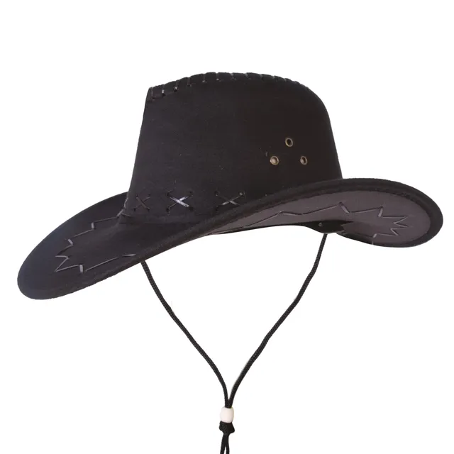 ptit-clown-cowboy-hut-nubukleder-optik-mit-ziernaht image 1