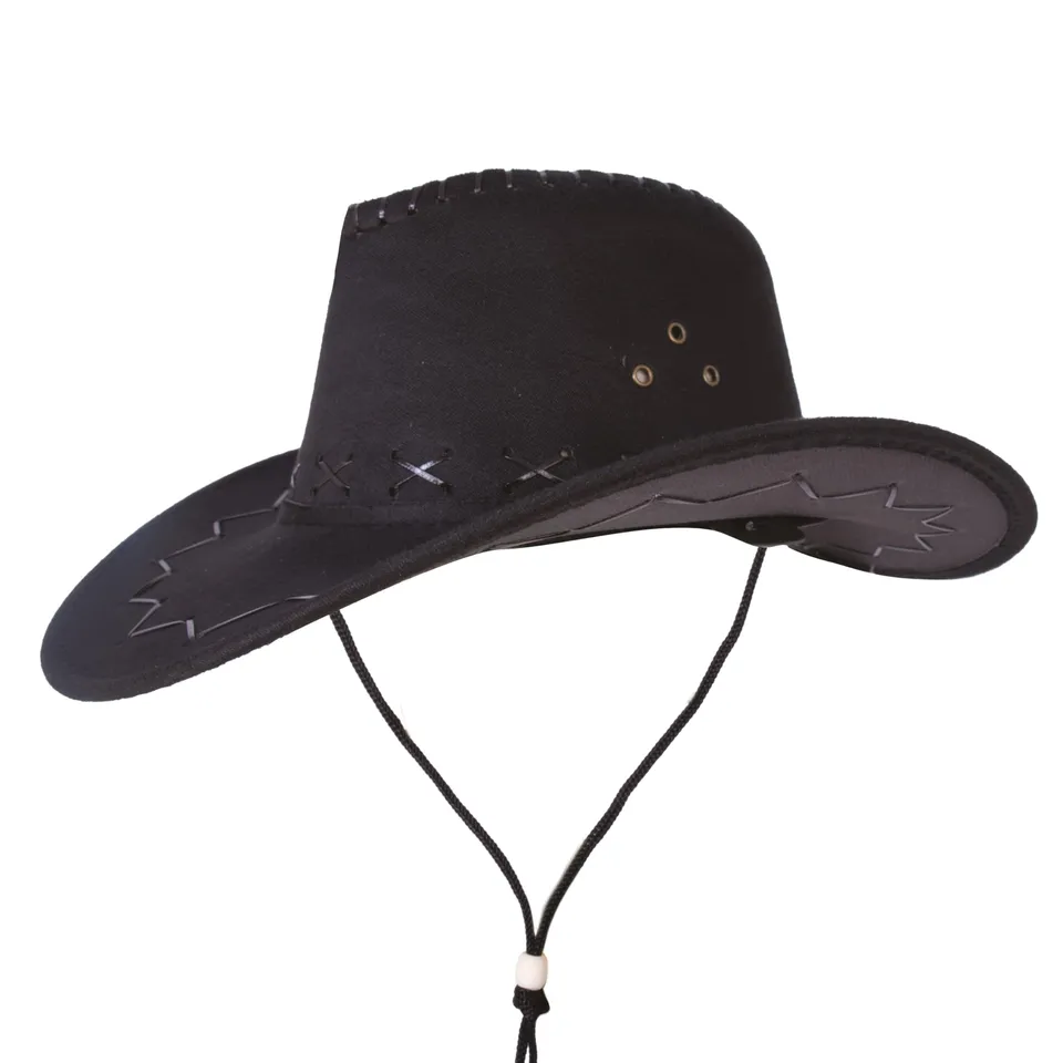 ptit-clown-cowboy-hut-nubukleder-optik-mit-ziernaht image 1