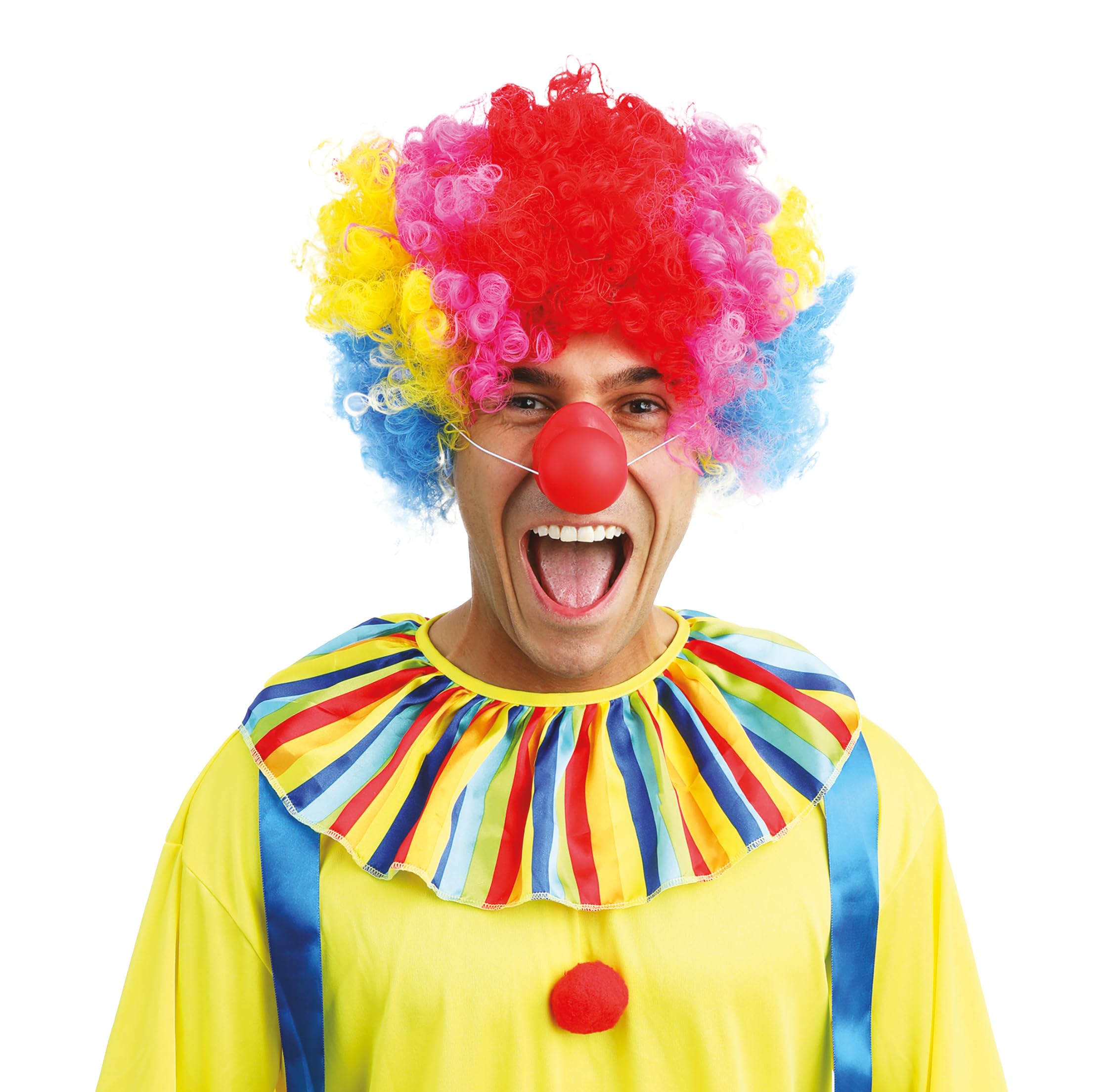 ptit-clown-clown-nase-rot-quietsch-kost-m-accessoire-mit-gummiband image 2