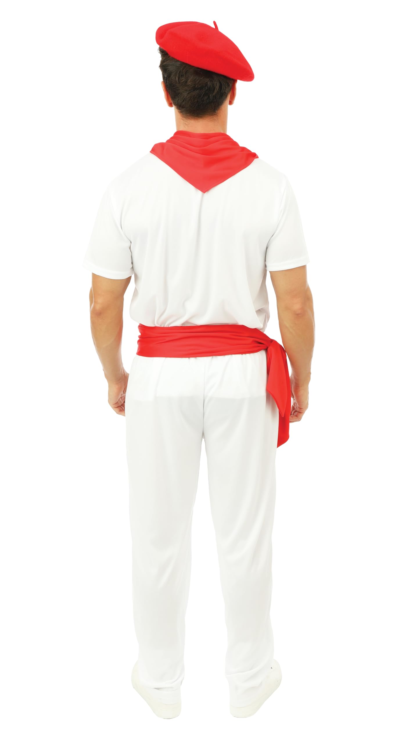 ptit-clown-feria-kost-m-erwachsene-wei-rot-komplett-5-teilig-polyester image 3