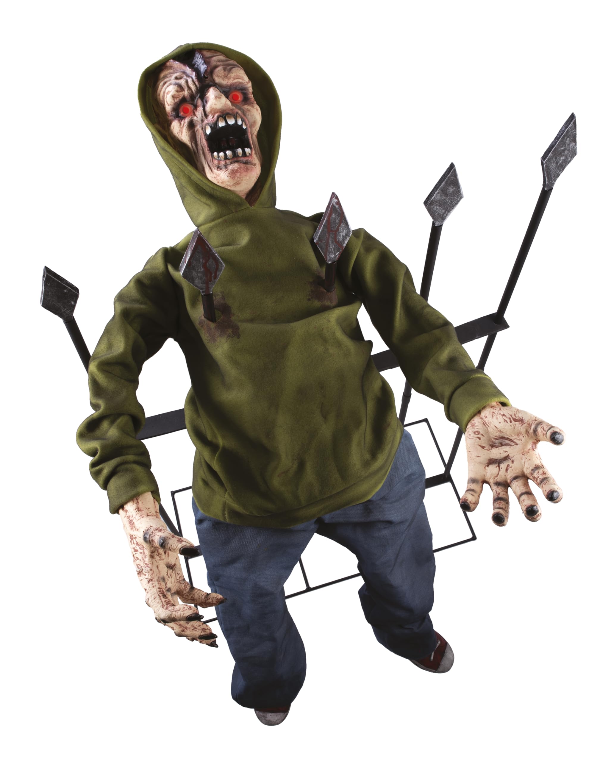 p-tit-clown-22337-animierter-aufgespie-ter-zombie-140-cm-mit-sound-und-licht image 2