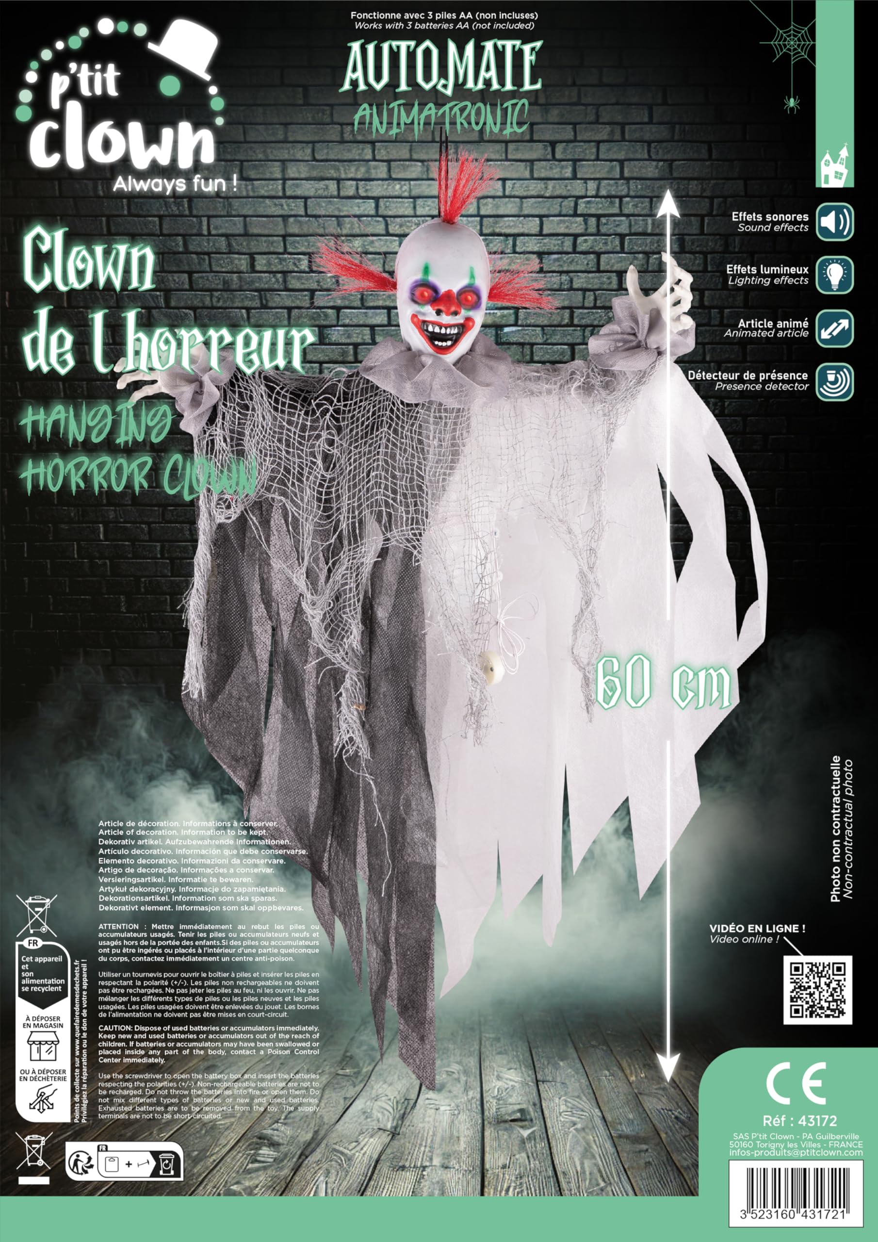 p-tit-clown-halloween-clown-automatik-animiert-mit-sound-und-licht-grusel-deko image 3