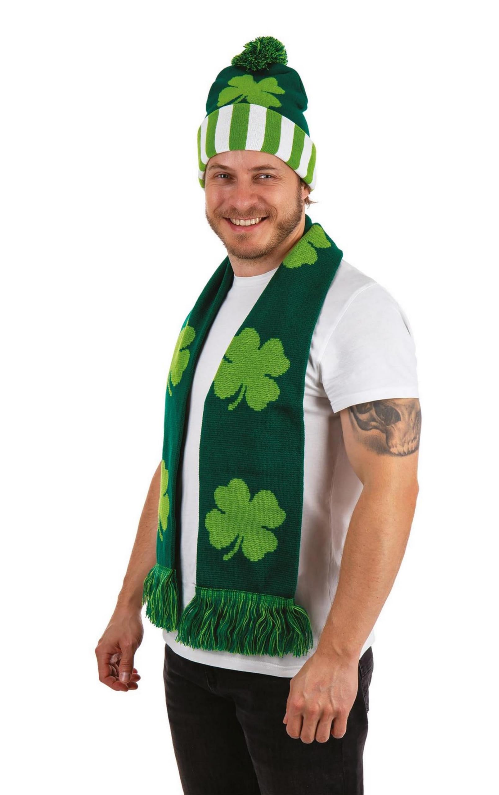 ptit-clown-m-tze-und-schal-st-patrick-s-day-gr-nes-kost-mzubeh-r-f-r-erwachsene- image 2