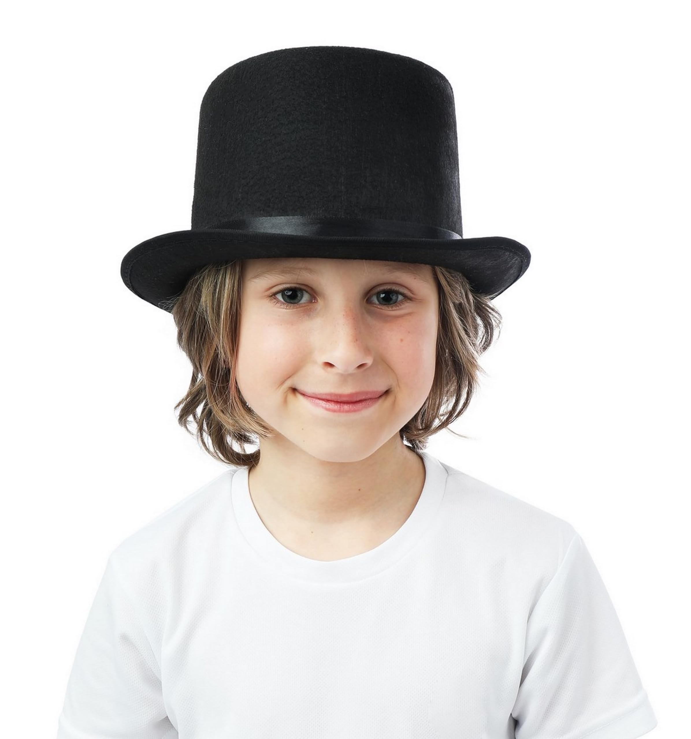 ptit-clown-zylinder-hut-filz-schwarz-12-cm-kinder image 1