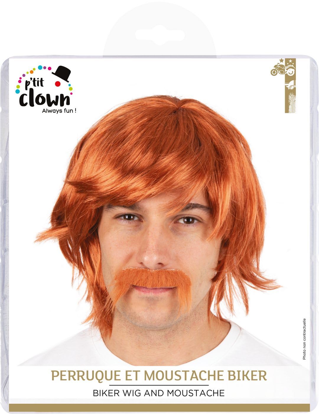 ptit-clown-per-cke-70er-80er-51921-rot-mit-schnurrbart image 2