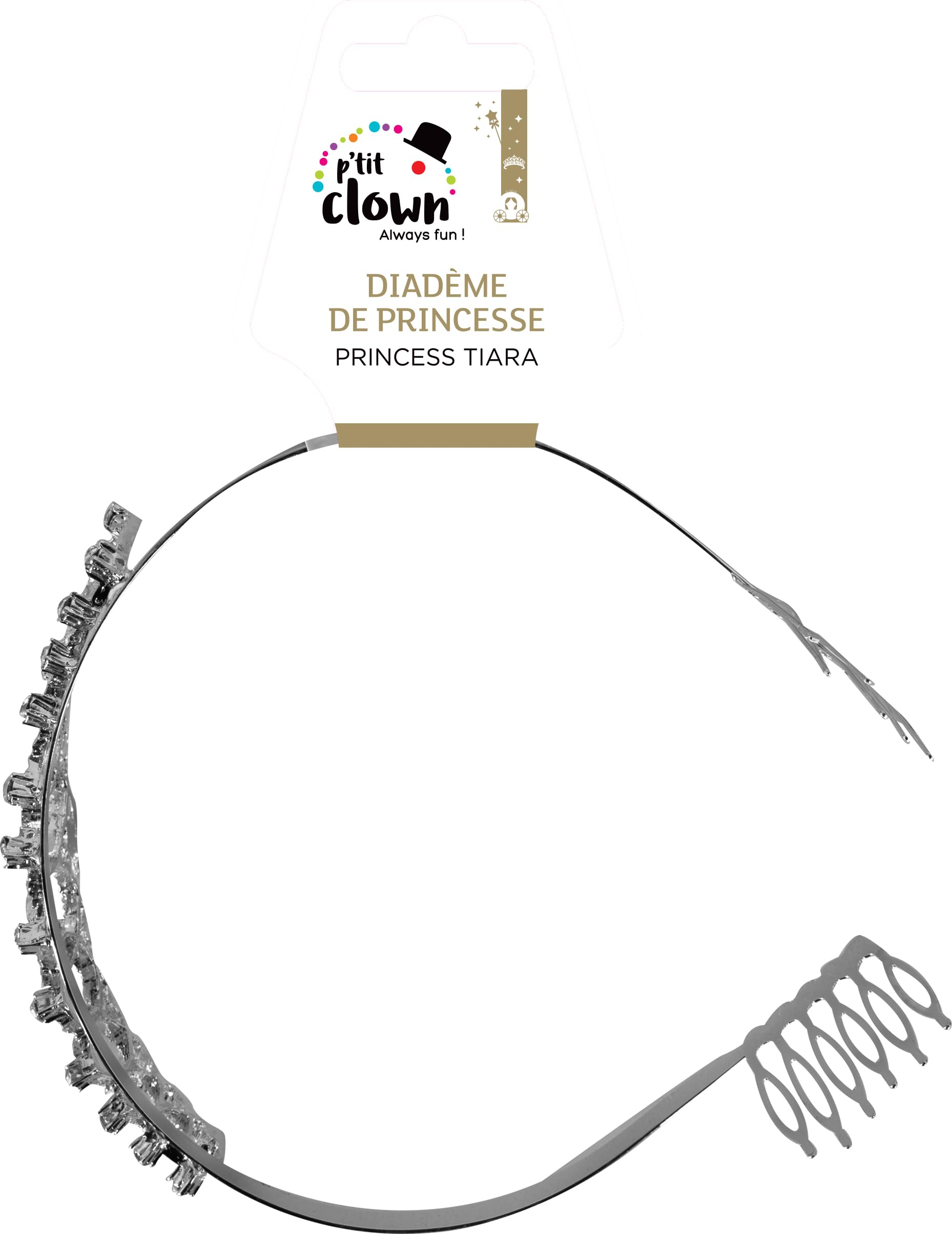 p-tit-clown-15104-prinzessinnen-diadem-luxus-versilbertes-metall-mit-strass-einh image 3