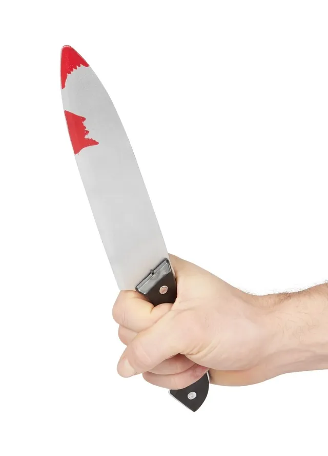 p-tit-clown-blutmesser-31-cm-schwarz-grau-horror-accessoire image 1