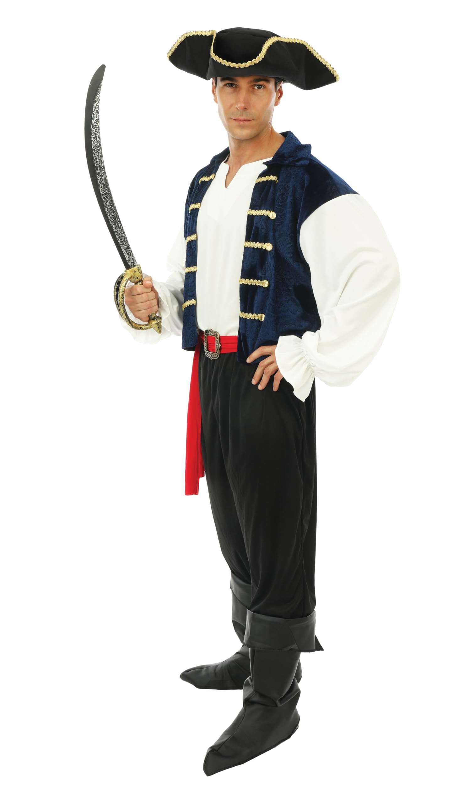 ptit-clown-piratenkost-m-blau-f-r-karneval-halloween-und-cosplay image 2