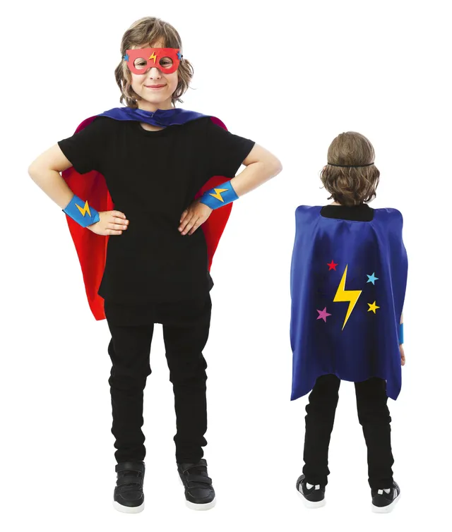 p-tit-clown-23311-superhelden-kost-m-set-kinder-mit-umhang-und-maske image 1