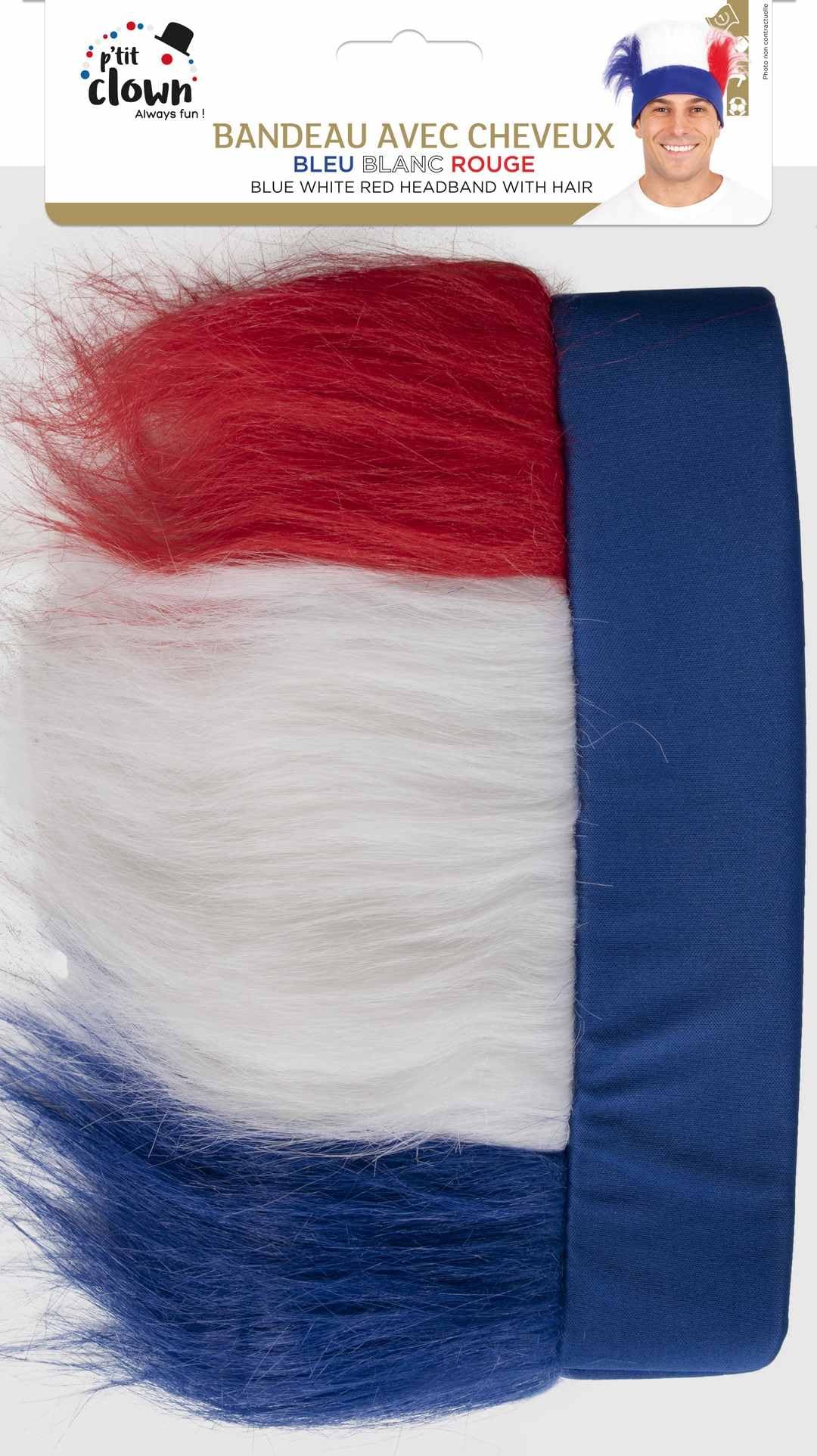p-tit-clown-22394-haarband-mit-haaren-frankreich-blau-wei-rot image 4
