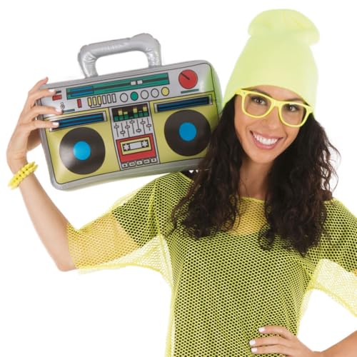 p-tit-clown-22681-boombox-aufblasbar-grau-retro-accessoire image 7