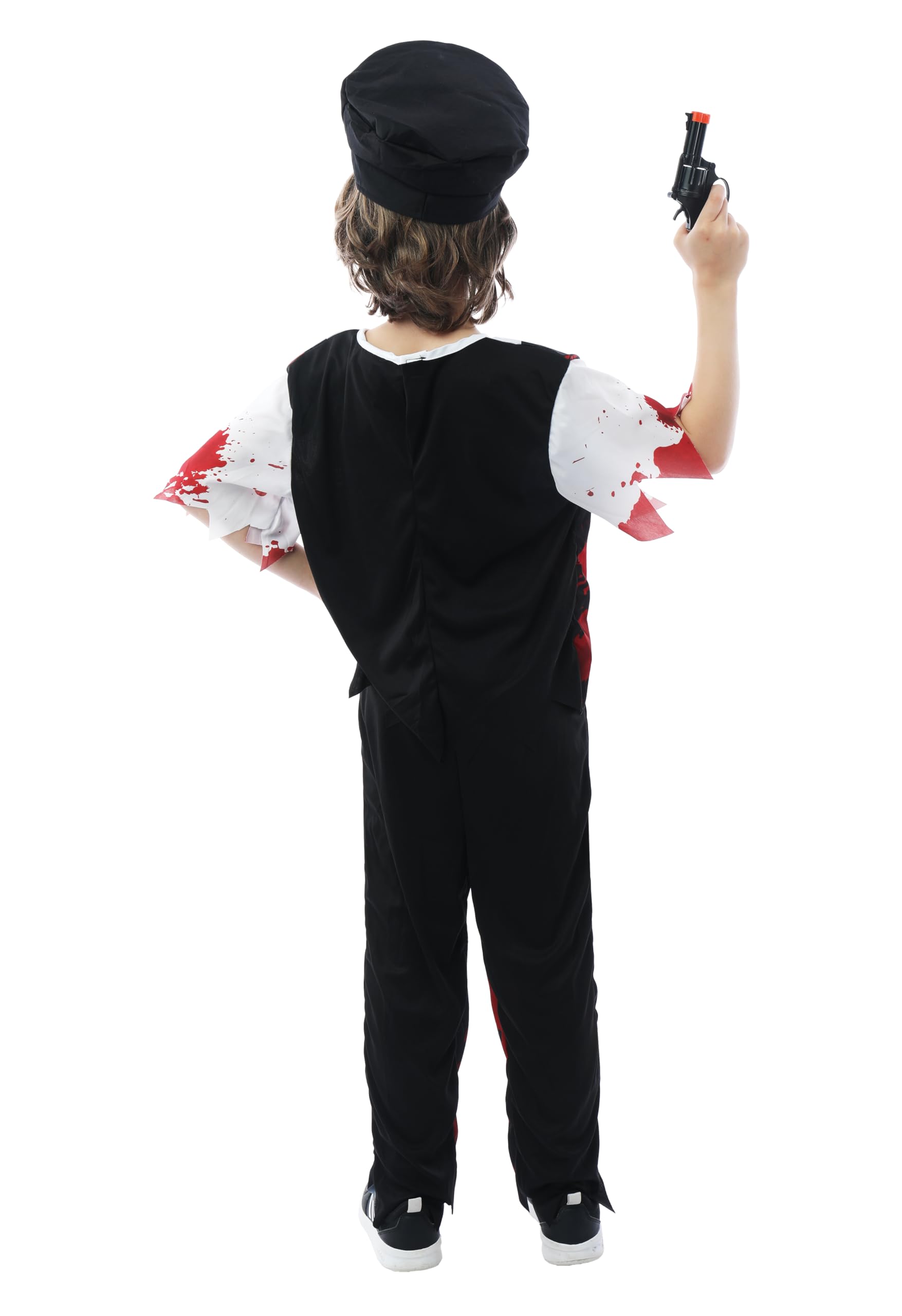 ptit-clown-verblutetes-polizisten-kost-m-kind-m-tze-hemd-hose image 3