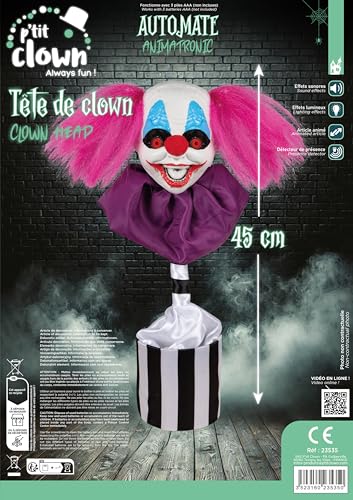 p-tit-clown-23535-halloween-automat-clown-animatronic-45-cm-mit-sound-und-licht image 7